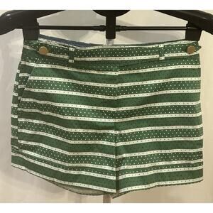 NWT Anthropologie Meadow Rue Stripped Polka Dot Shorts size 0